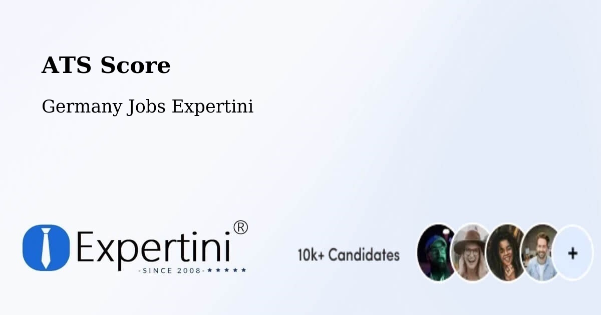 Resume ATS Score & Job Description Match Tool – Sievershütten - Germany Jobs Expertini