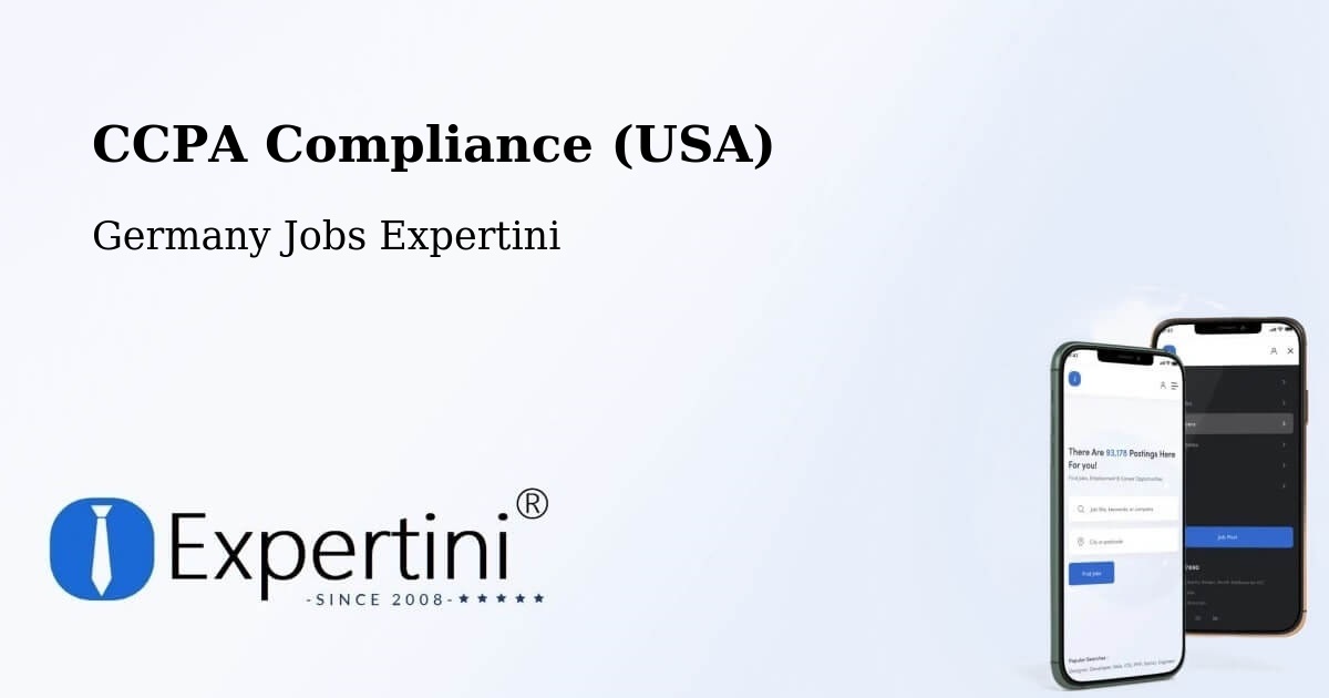 CCPA Privacy Rights & Compliance Notice – Sievershütten - Germany Jobs Expertini